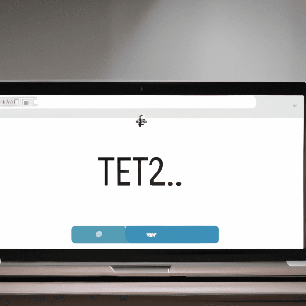 Computer screen displaying website with TET2 loading message.